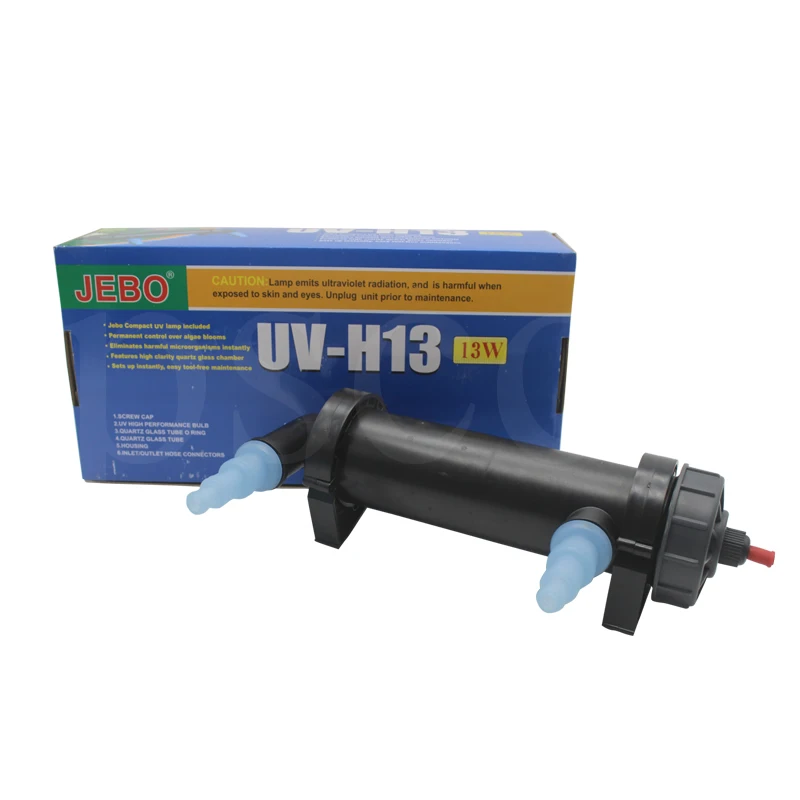 

JEBO UV-H13 UVC 13W UV Sterilizer Lamp Light Ultraviolet Filter For Aquarium Pond Coral Koi Fish Tank Clarifier Water Cleaner