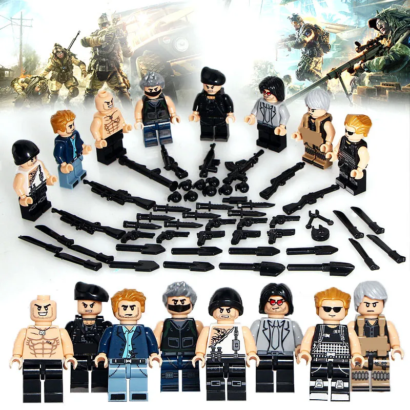 SWAT LegoINGlys Army Soldier World War 2 Gun Weapon Building Blocks Mini Figures Bricks Toys | Игрушки и хобби