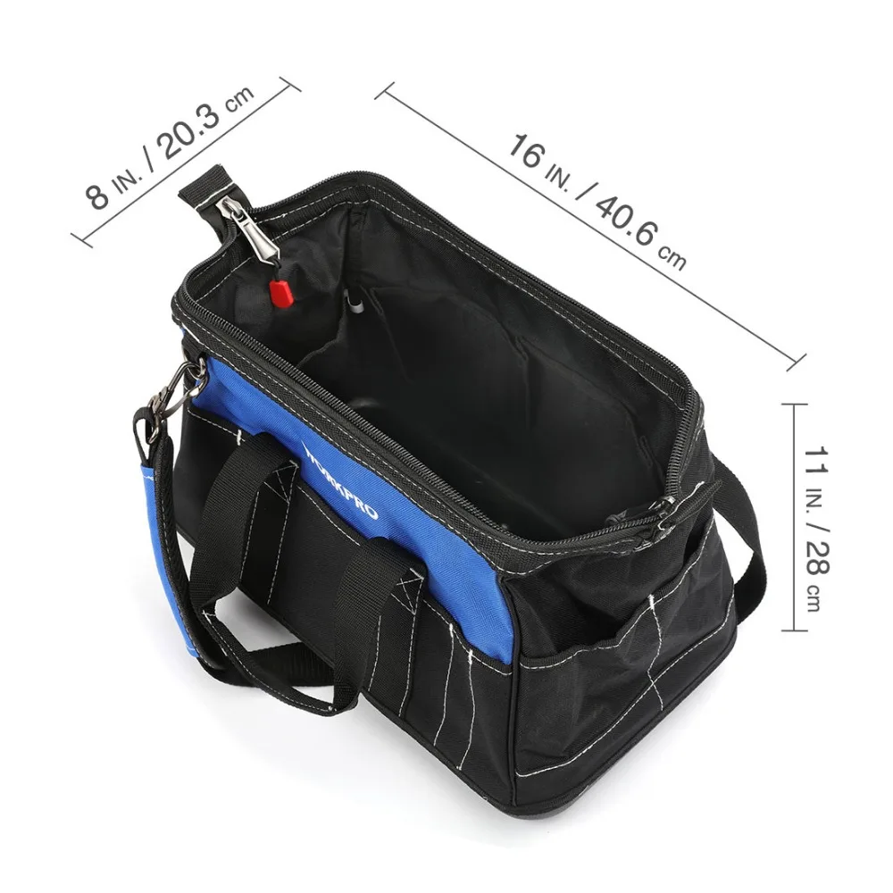 WORKPRO 4 size tool kit bag waterproof Storage tool Bag Men's Multifunction Bag tool organizer electrician Shoulder Bag power tool bag