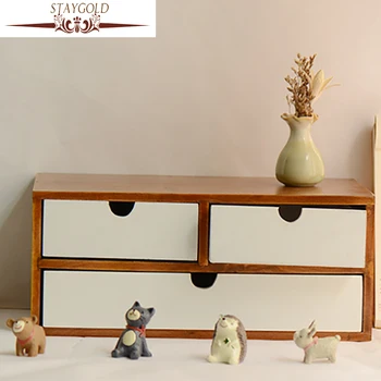 

STAYGOLD Antique Imitation Wooden Storage Box Wood Decoration Enfeites Para Casa Artesanato Em Madeira Minimalist Decor