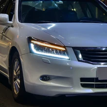 Car Styling Head Lamp for Accord LED Headlight 2008-2012 Dynamic Signal LED DRL Hid Head Lamp Angel Eye Bi Xenon Accessories цена Car Styling Head Lamp for Accord LED Headlight 2008-2012 Dynamic Signal LED DRL Hid Head Lamp Angel Eye Bi Xenon Accessories цены онлайн