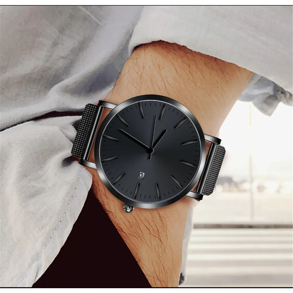 

Fashion Men Retro Design Webbing Belt Band Analog Alloy Quartz Wrist Watch Relogio Masculino Fashion male clock Brand Luxury