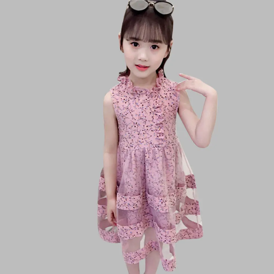 

Girls Dress Floral Summer Beach Dress Girl Sleeveless Girls Party Dress Kids Teenage Kids Girls Clothes 6 8 10 12 13 14 Year