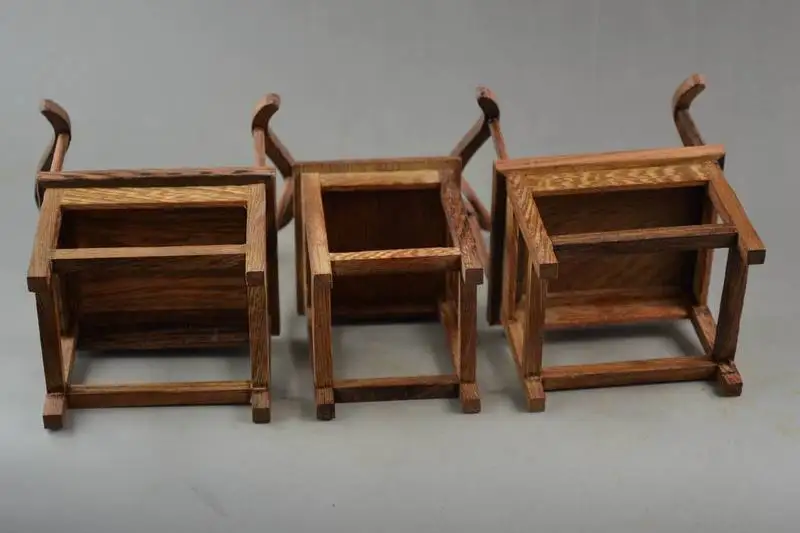( Mini ) Exquisite Interesting Old Chinese Handwork Rosewood Carving Lucky Set Of Table & Chair Model ( Mini ) Exquisite Interesting Old Chinese Handwork Rosewood Carving Lucky Set Of Table & Chair Model