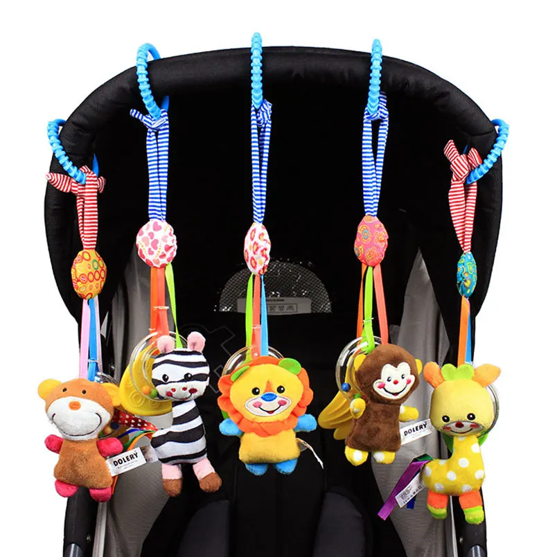 12 cm Newborn Baby Toy Rattle Music Teether Pram Bed Stroller Crib
