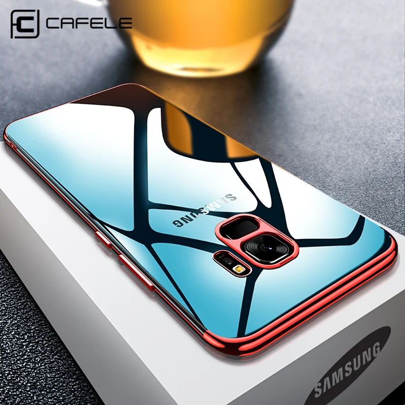 

CAFELE TPU Plating Case for Samsung Galaxy S9 Plus Transparent Silicone Soft Phone Cases for Samsung Galaxy S9 Cover