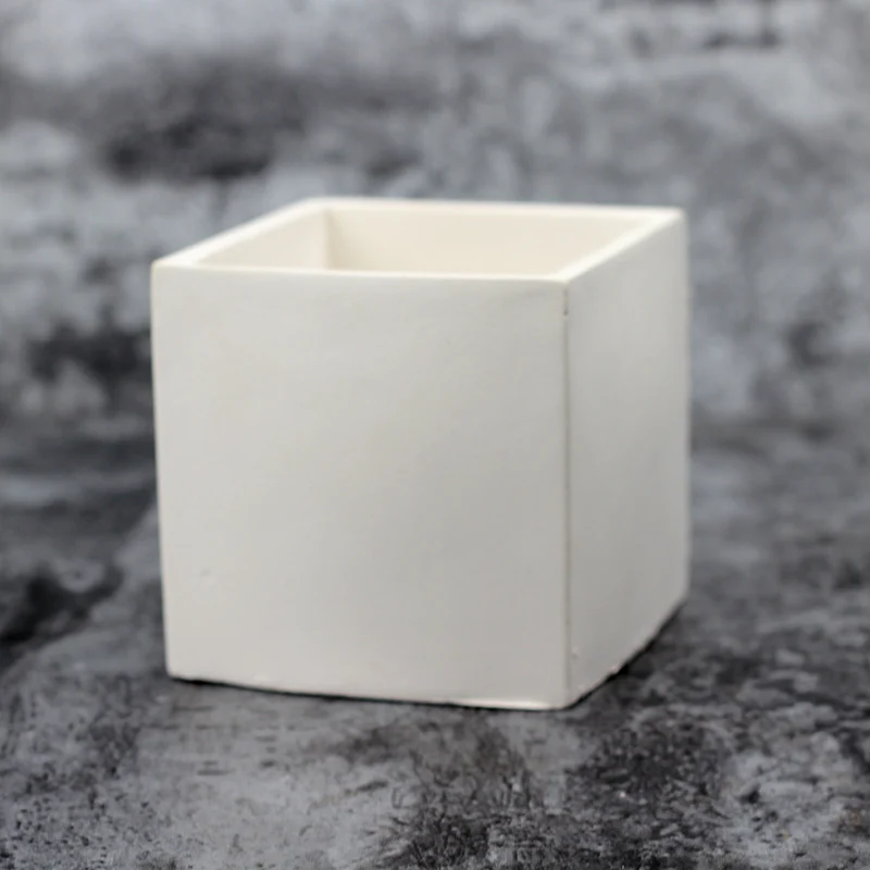 Nicole Flower Pot Silicone Mold Square Succulent Planter Concrete Mould Garden Bonsai Decorating Tools