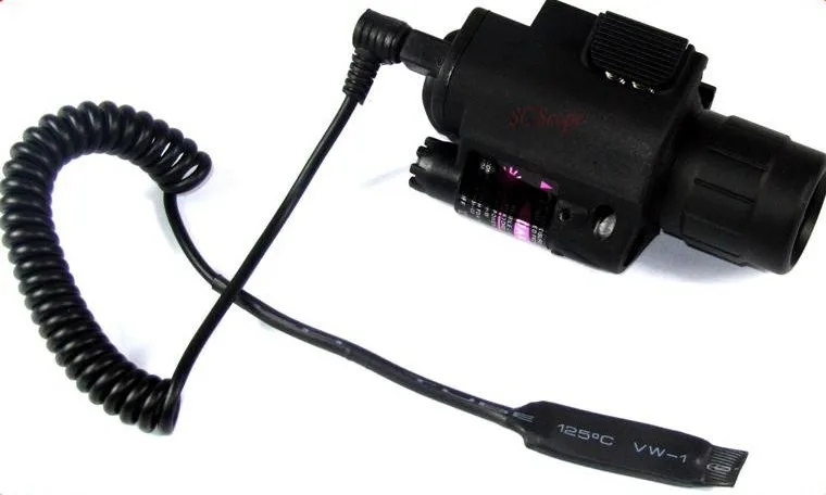 Компактный светодиодный фонарик и красный лазерный Combo Sight M6 200 люмен оружие Свет/лазер - Цвет: Черный