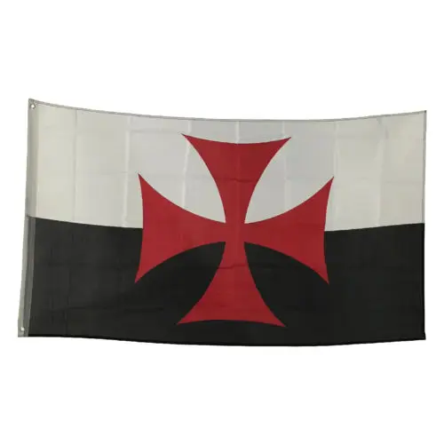Crusades Flag Banner Decoration Medieval Masonic Mason Templar Cross War