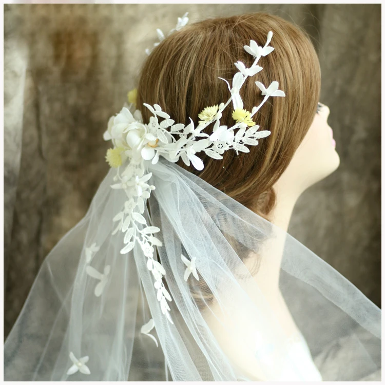 Elegant Lace Feather Wedding Tiara Vintage Bridal Hair Hat ...