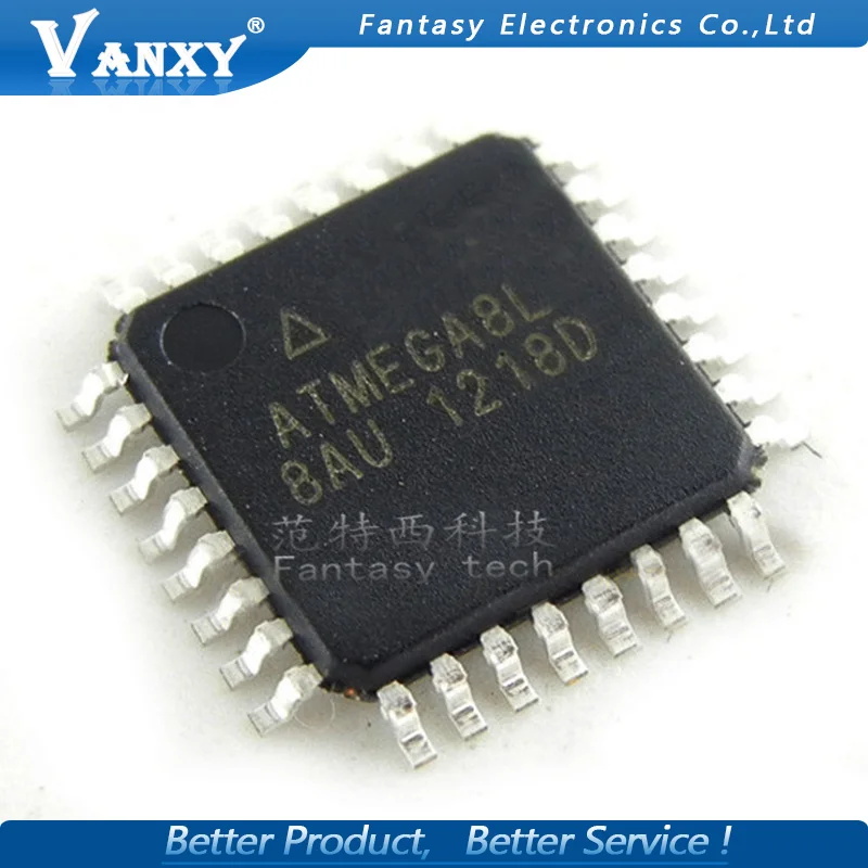 5 шт. ATMEGA8L-8AU QFP ATMEL ATMEGA8L ATMEGA8-AU TQFP32 программируемый флэш-памяти