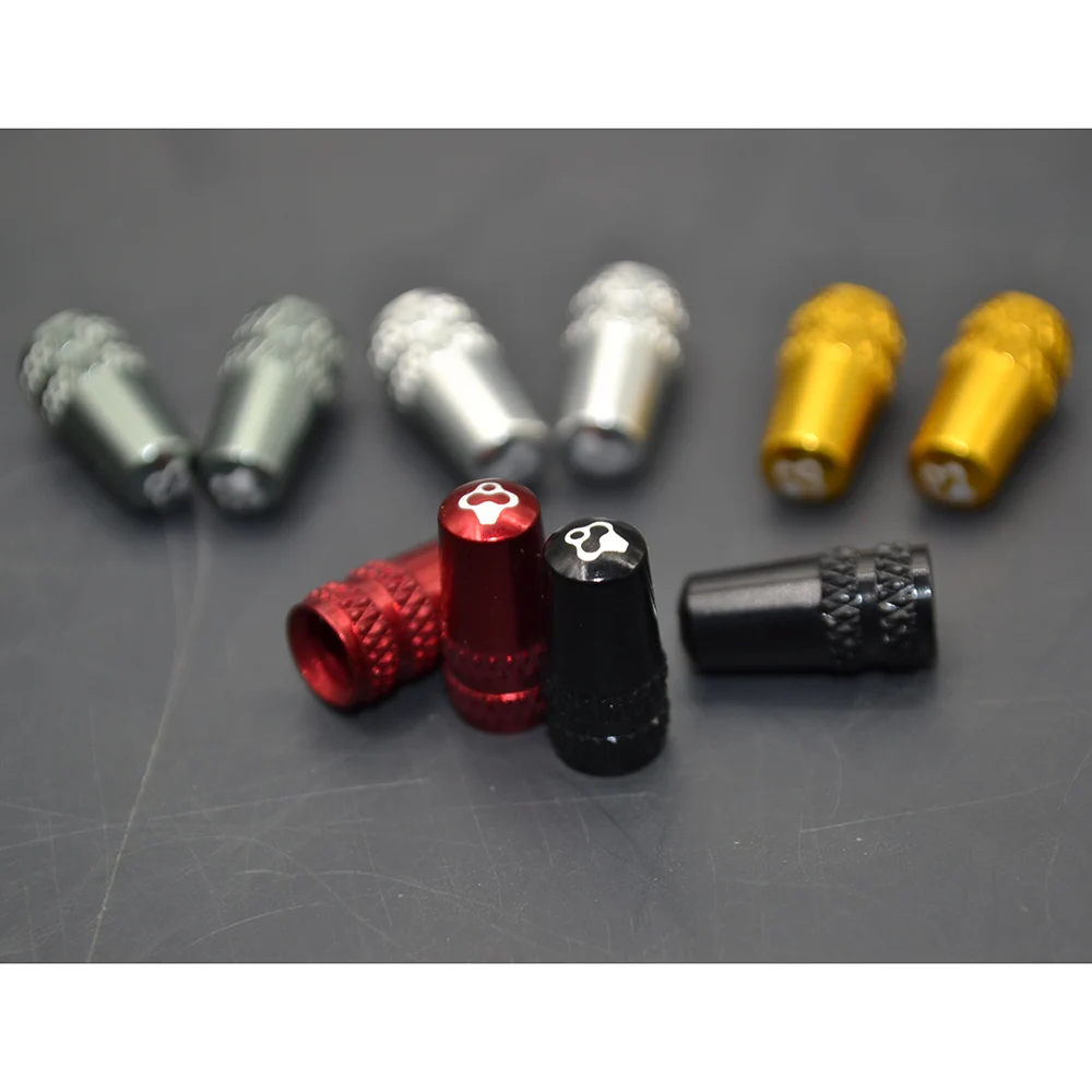 Bike Road Bicycle Tire Tyre Aluminum Alloy Presta Stem Air Valve Cap Dust Cover