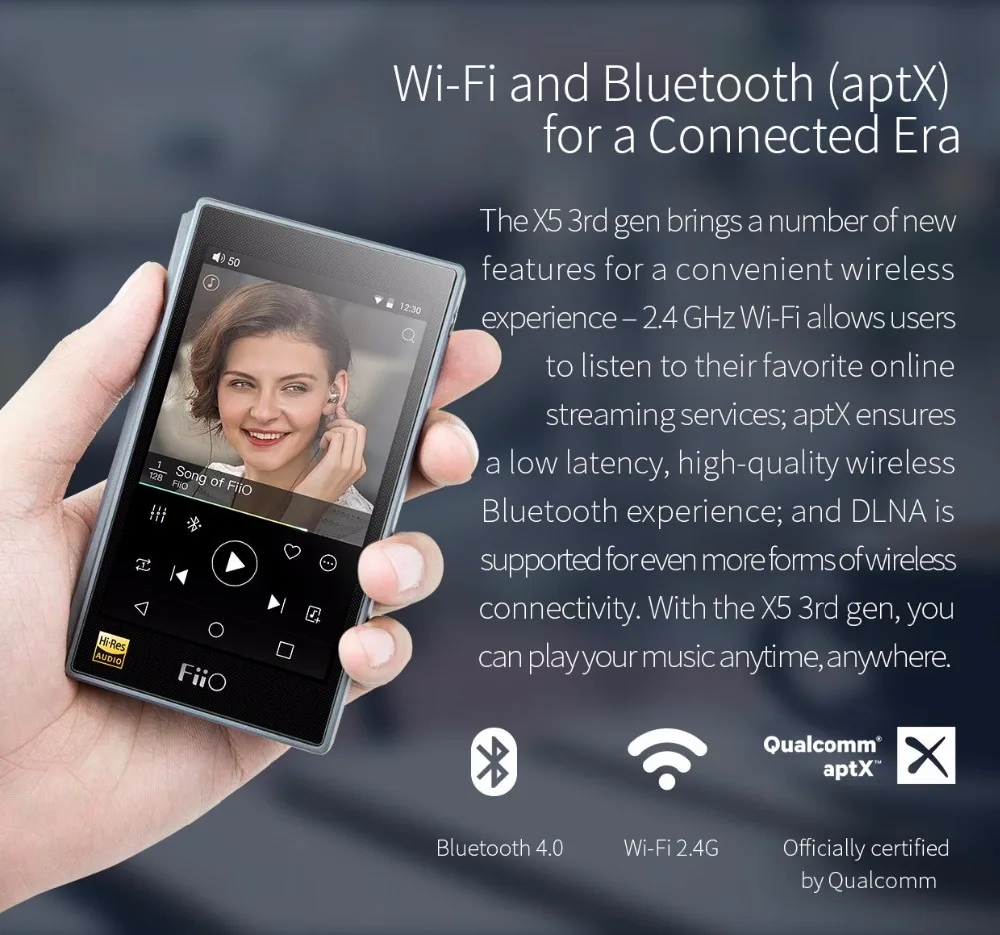 FiiO Восстановленный X5III на базе Android wifi Bluetooth APTX двойной AK4490 без потерь DSD портативный музыкальный плеер с 32G