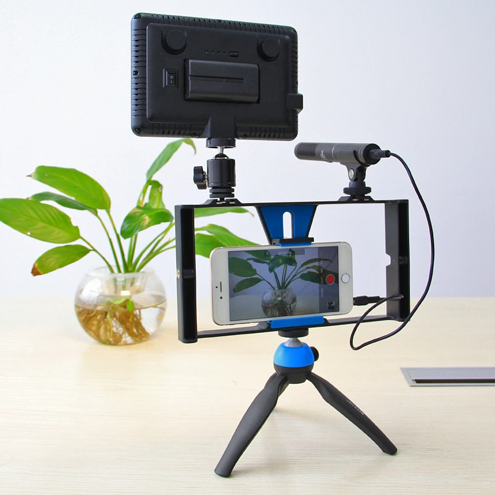 U Rig Phone Stabilizer Adjustable Stabilizer Phone Support Recording Rig for iphone 8 7 Plus for