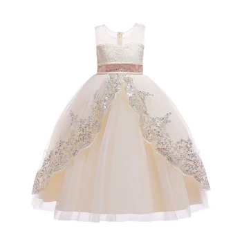 

Teenager Princess Flower Girl christmas Dress SequinTutu Wedding Birthday Party Kids Dresses For Girls Children's Costume