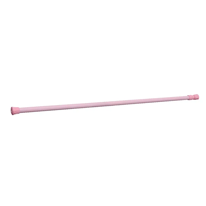 Пружинная Выдвижная сетка с телескопическим креплением из вуали, натяжные карнизы для штор, розовые стержни 60*110 см
