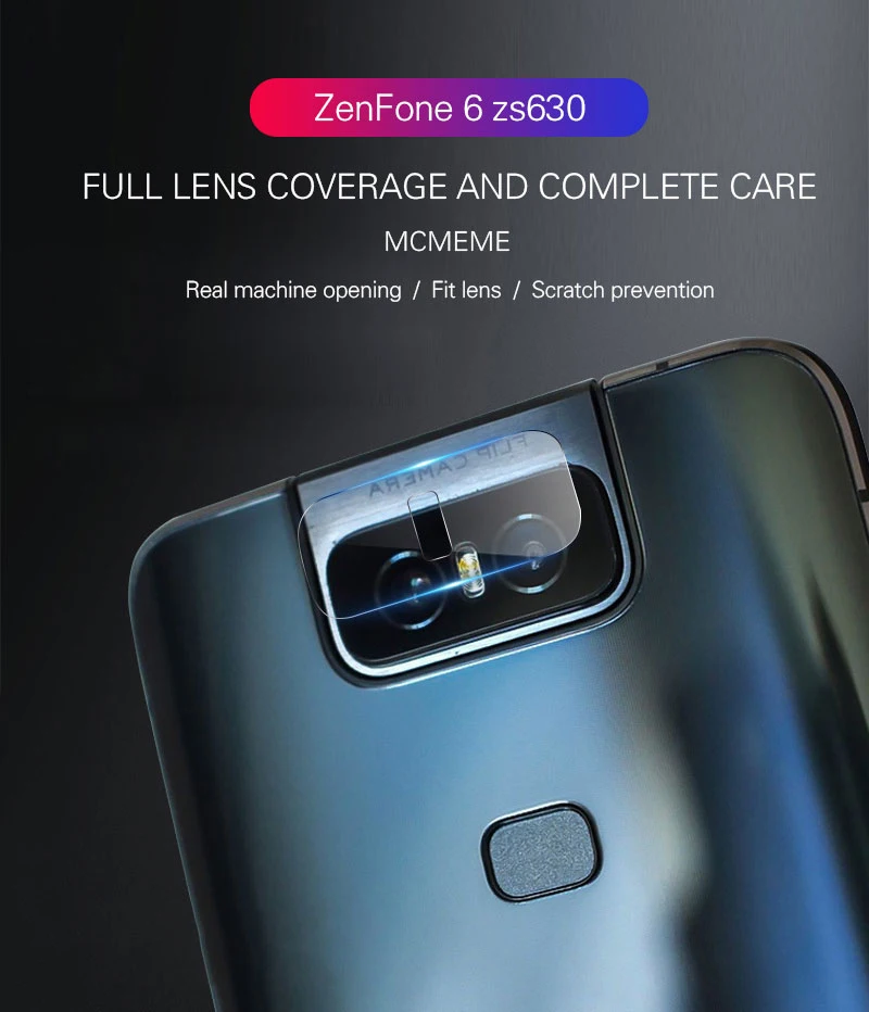 Back Camera Lens Screen Protector Protective Film Tempered Glass For Asus Zenfone 6 zs630kl ZB602KL ZB601KL ZB631KL ZE620KL