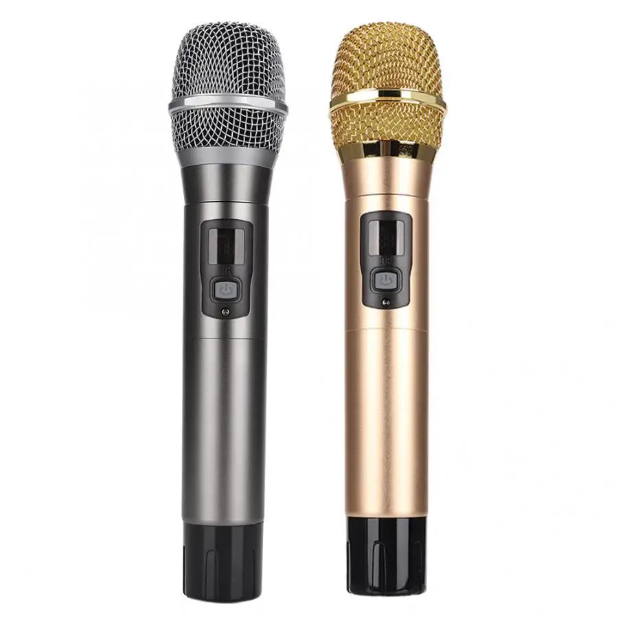 

UHF Handheld Wireless Lithium Battery Microphone with Mini Bluetooth Receiver US 100-240V New