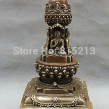 Bi0011864 1" Китайский Бронзовый Лев Шакьямуни Будда шакьямуни Статуя Храм Ступа Пагода