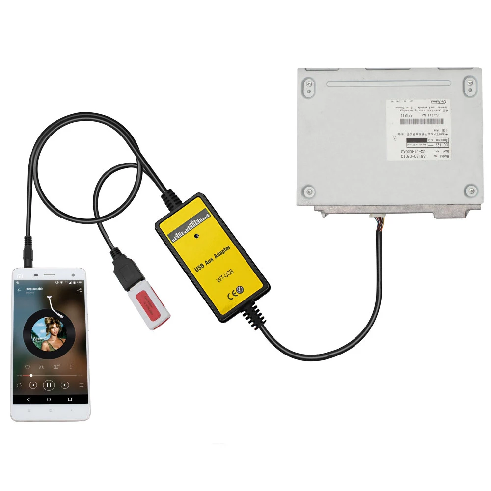 Автомобильный радиоприемник MP3 USB AUX адаптер 3 5 мм Интерфейс cd чейнджер для TOYOTA