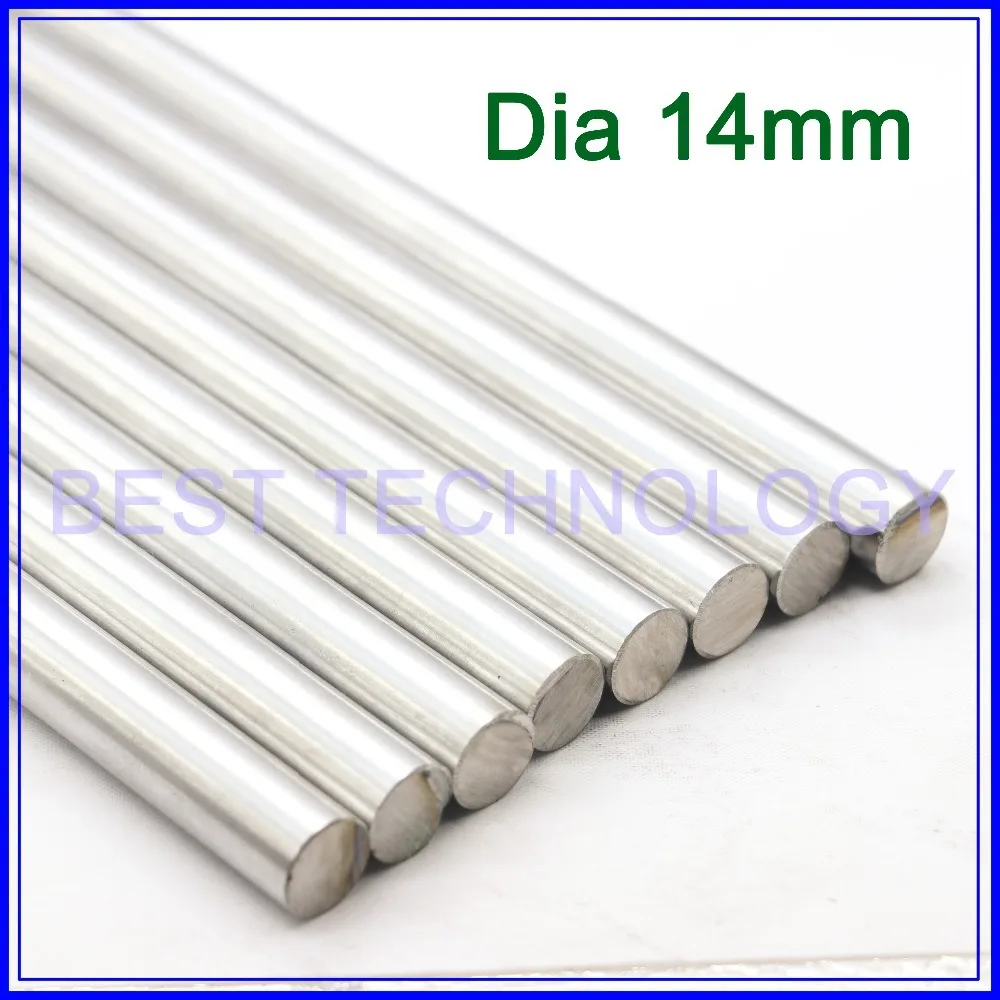 WCS Dia14mm-L400mm Chrome Plated Cylinder Linear Rail Round Rod Shaft Linear Motion Shaft ,high quality!!! photo