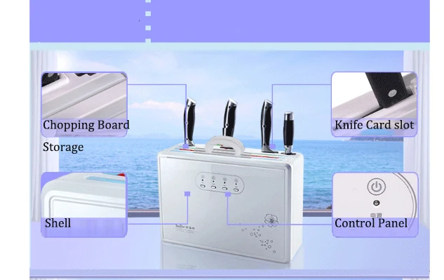 Нож Стерилизатор УФ озона Стерилизация Дезинфекция машина кухня стеллаж для хранения теплый ветер сушки