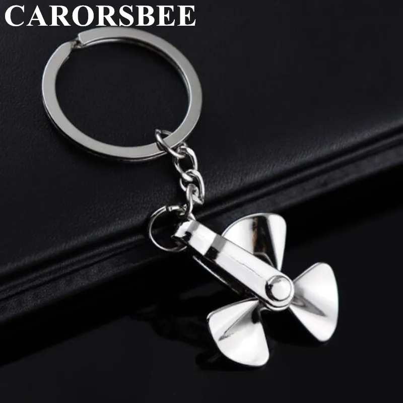 

Creative rotatable metal alloy propeller car key ring Key chain fan leaf wind mill keychain Motorcycle Auto Key Holder Keyfob