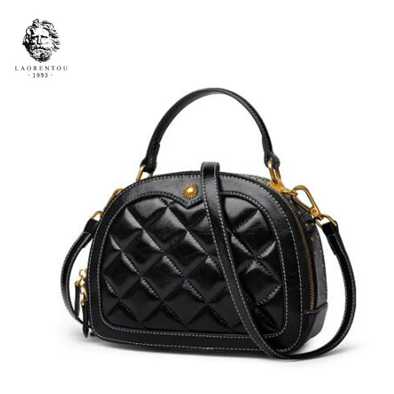 LAORENTOU high quality fashion luxury brand 2018 new handbag leather elegant fashion wild shoulder bag ladies handbag, women's f