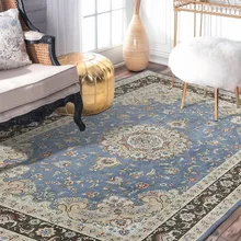 Большой размер ковер в стиле ретро, журнальный столик для гостиной, Прямоугольный Коврик, пасторальный ковер для украшения дома