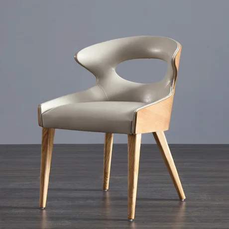 

Living Room Chairs Living Room Home Furniture solid wood leather coffee chair chaises sillas dining chair fashion modern Nordic