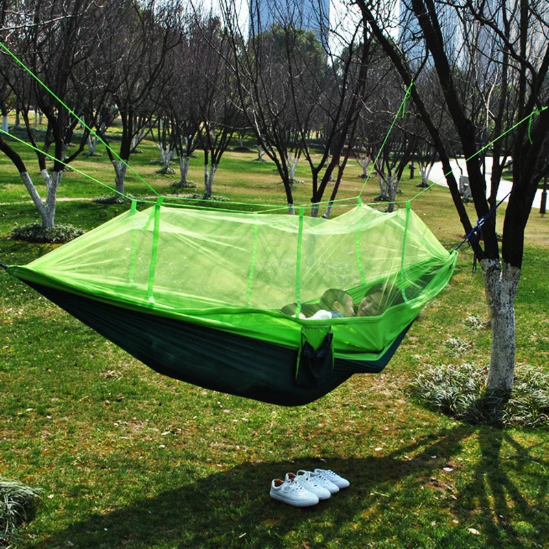 DIY Portable Camping Mosquito Net Nylon Hammock Outdoor Hanging Bed Sleeping Swing