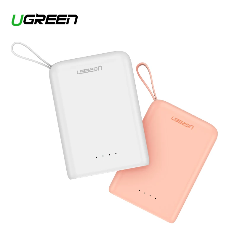 Ugreen Mini Power Bank 10000mAh Ultra Slim PoverBank for Samsung S9 S8 Dual USB Powerbank External Battery Pack Portable Charger