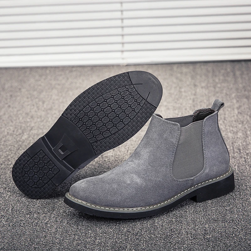 

Leather Martin Boots Walking Shoes Men's Comfortable Leisure Male Shoes Adult Sapato Masculino