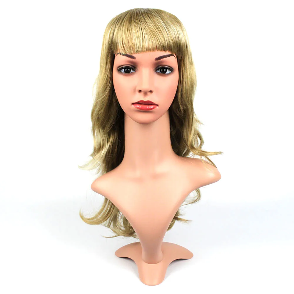 Realistic Female Life Size Mannequin Dummy Head With Hair, Manikin Head