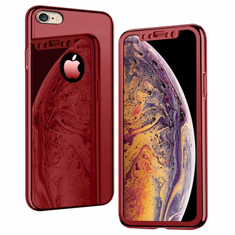Чехол накладка i Coque для apple iPhone 5 5S SE iphone5 5Se зеркальная защитная задняя крышка 360 с