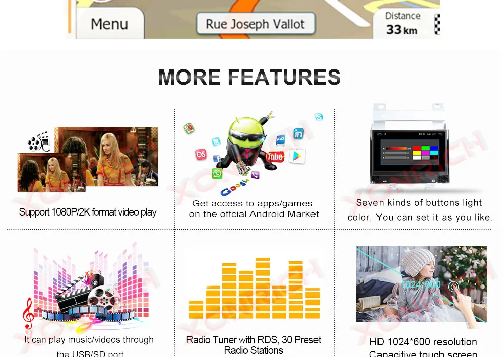 Best Android 8.1.0 HU Car Radio for Land Rover Freelander 2 2007-2012 GPS head units car multimedia Player car audio player headunit 26