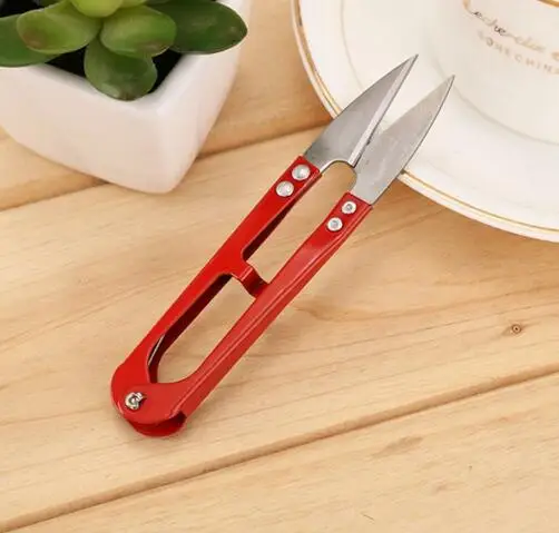 Multicolor Useful Trimming Scissors Nippers U Shape Clippers Sewing Embroidery Thrum Yarn stainless steel