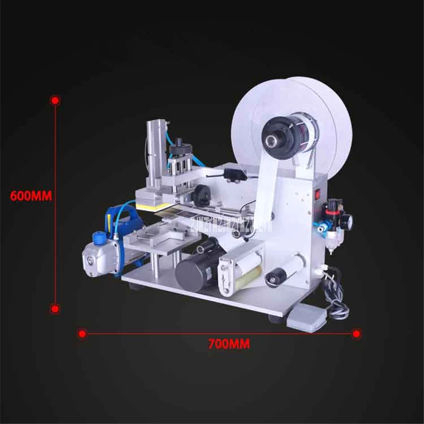 YL-60 полуавтоматическая плоскостная Этикетировочная машина Настольный машина для плоских этикеток прямоугольная бутылка этикеточная
