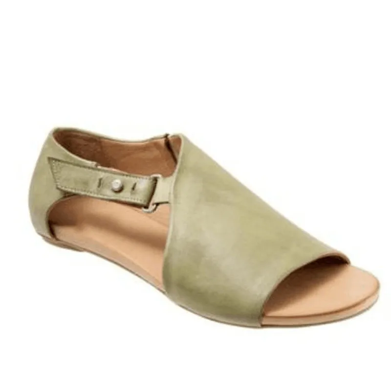 Women Sandals Flip Flops Flats New Summer Fashion Wedges Shoes Woman Slides Buckle Lady Casual Female Plus Size 34-43