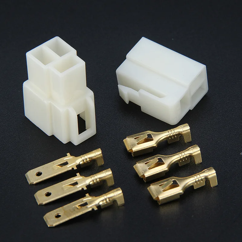 Комплект электрических разъемов 6 3 мм P pin|connector kit|6.3mm connector6.3 connector |