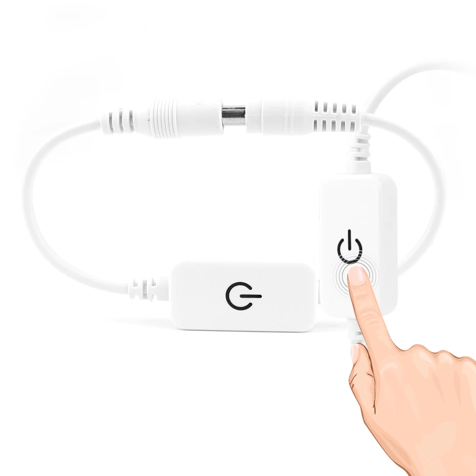

Dimmer 12V White Led Dimmer DC 12-24V For LED Strip Touch Sensor Dimmer Switch 0-100% Light High Quality
