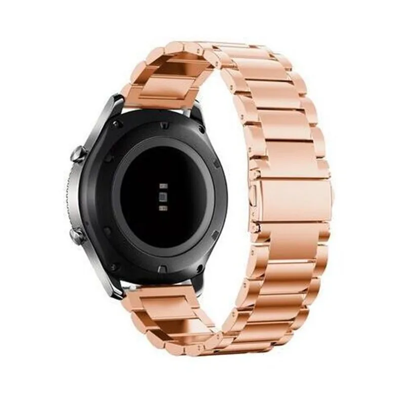 Ремешок для часов из нержавеющей стали для huawei watch gt 2 46 мм 42 мм samsung gear S3 Frontier galaxy watch active 2 46 мм 42 мм amazfit bip