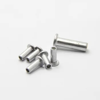

M4x(6/8/10/12/16/20mm Length) Half hollow aluminum rivets flat head hand hit percussion rivet GB875 High Quality