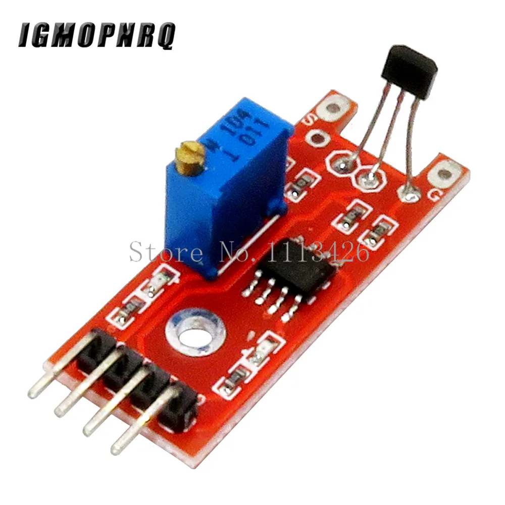 

10pcs 4pin KY-024 Linear Magnetic Hall Switches Speed Counting Sensor Module