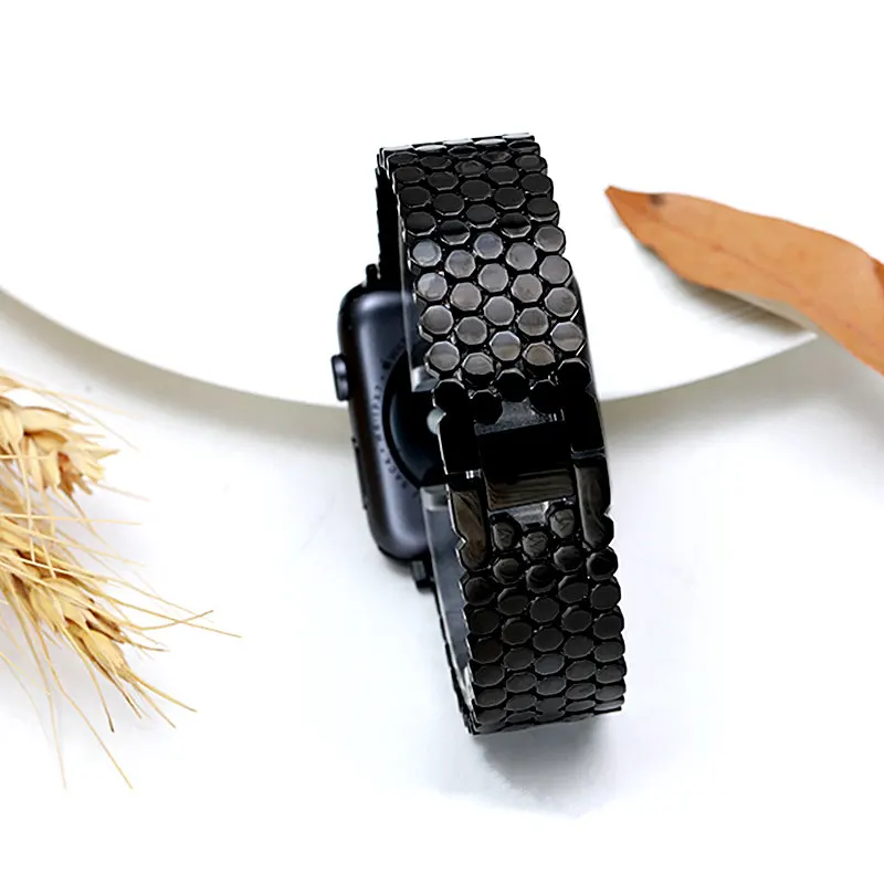 Ремешок из нержавеющей стали для Apple watch band 38 мм 42 металлический звеньевой браслет