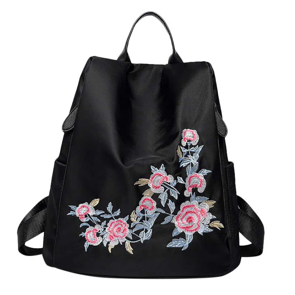 Модная дамская оксфордская многофункциональная сумка для подростков, водонепроницаемая, с вышивкой от кражи, большая вместительность, сумки на плечо