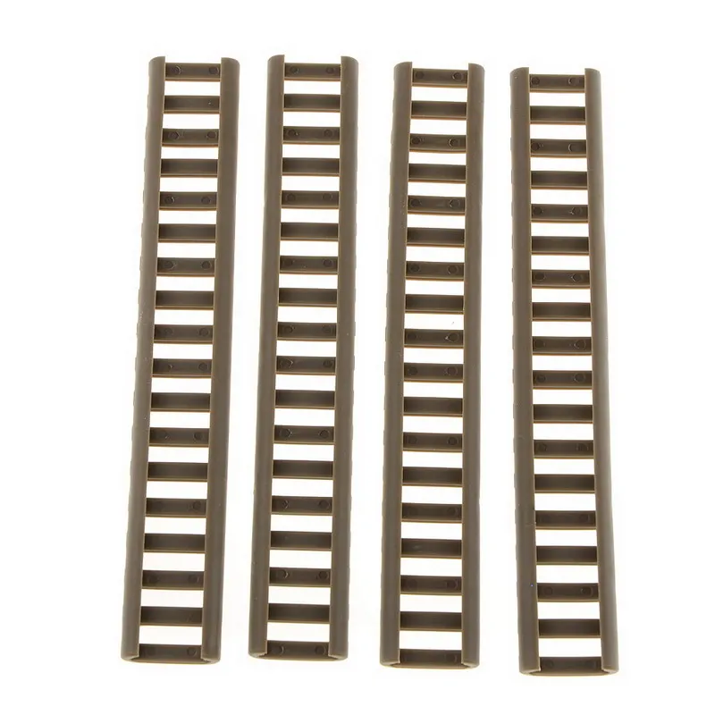 

Pack of 4 Rail Ladder Cover Fire Resistent 7'' Weaver/Picatinny Tan New