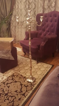 

new style tall floor standing wedding centerpiece candelabras