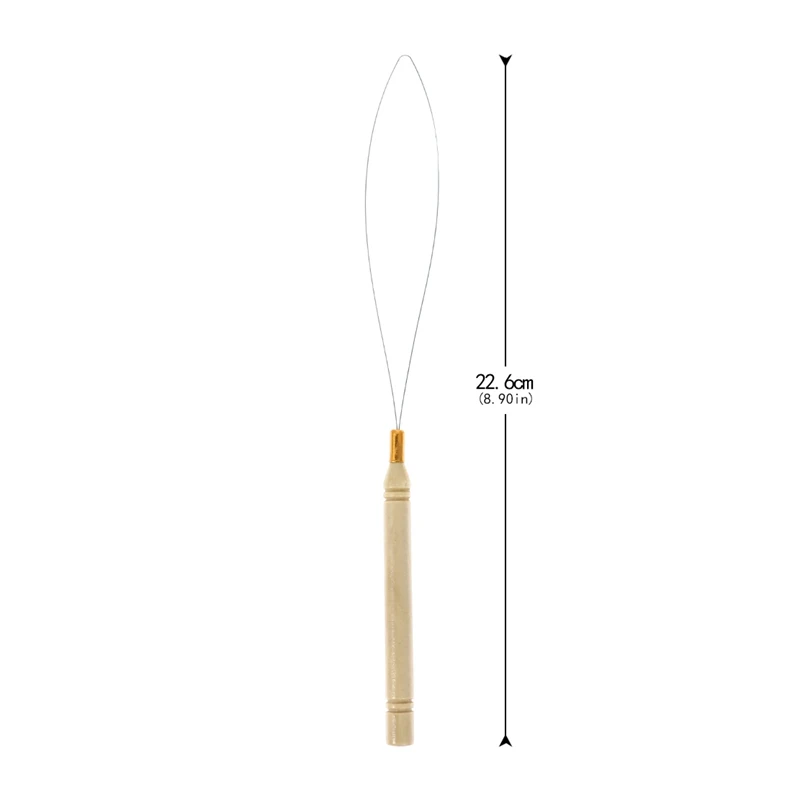 Микро кольца нано кольца деревянная петля вытягивание волос инструмент Нитевдеватель