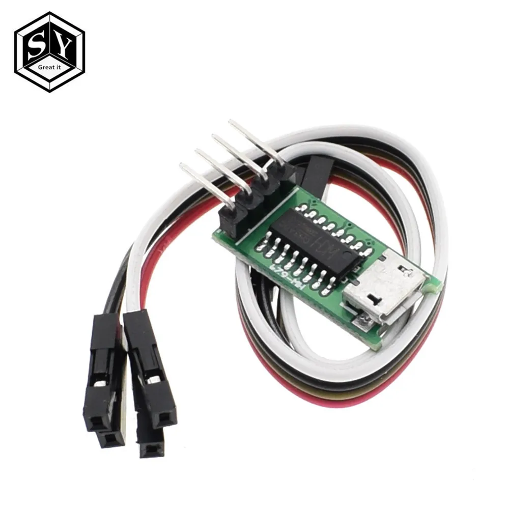 

CH340C Micro USB to TTL Serial Port ISP Download Module 5V/3.3V 500ma Replace CP2102 CH340G CH340T For STM32 51 With DuPont Line
